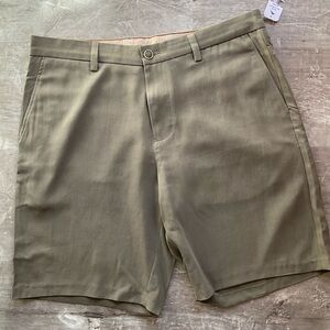 Men's Tommy Bahama Tortola Flat Front Tan-Green Shorts Size 36
